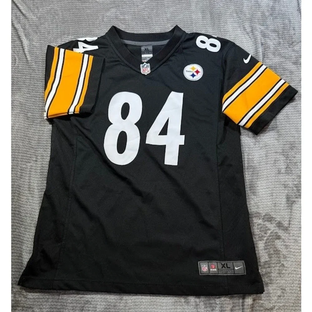Nike Pittsburgh Steelers Antonio Brown #84 On Field Youth‎ Jersey Black XL 18-20